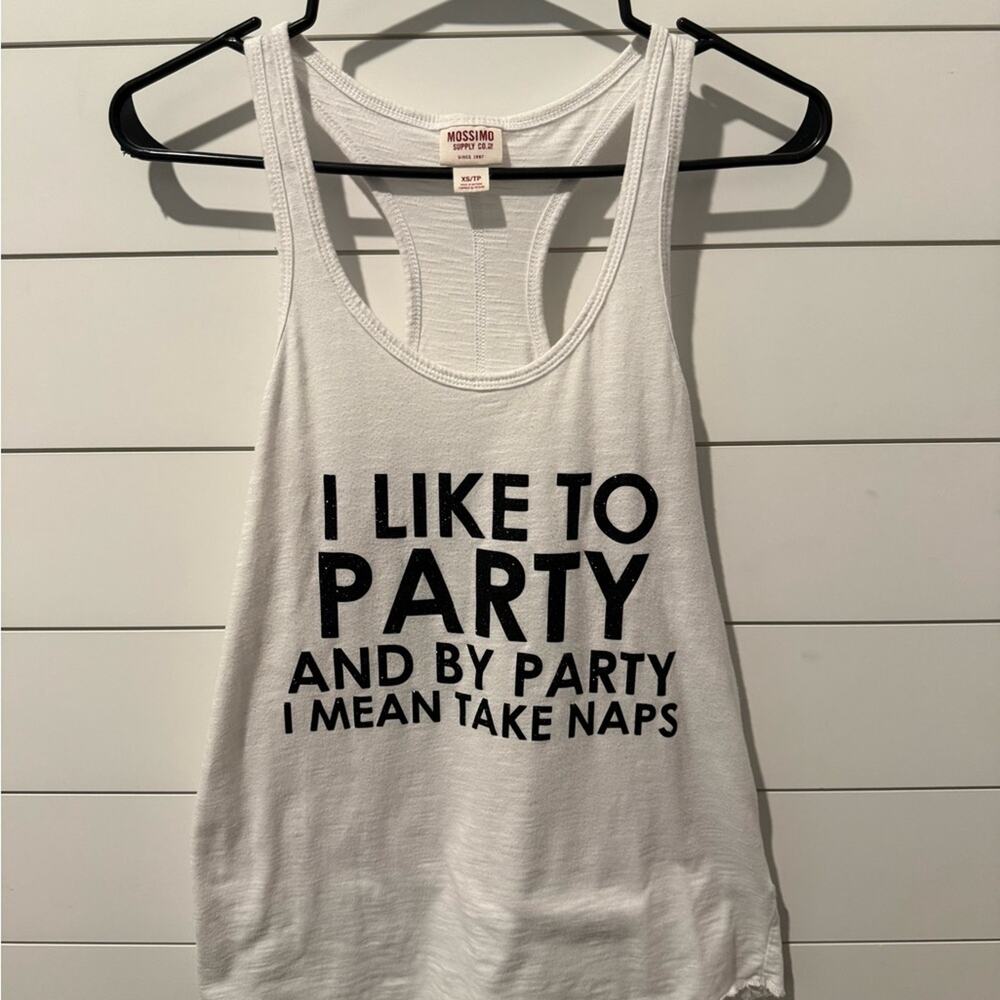 Mossimo Supply Co. White Party Tank Top Women’s‎ XS